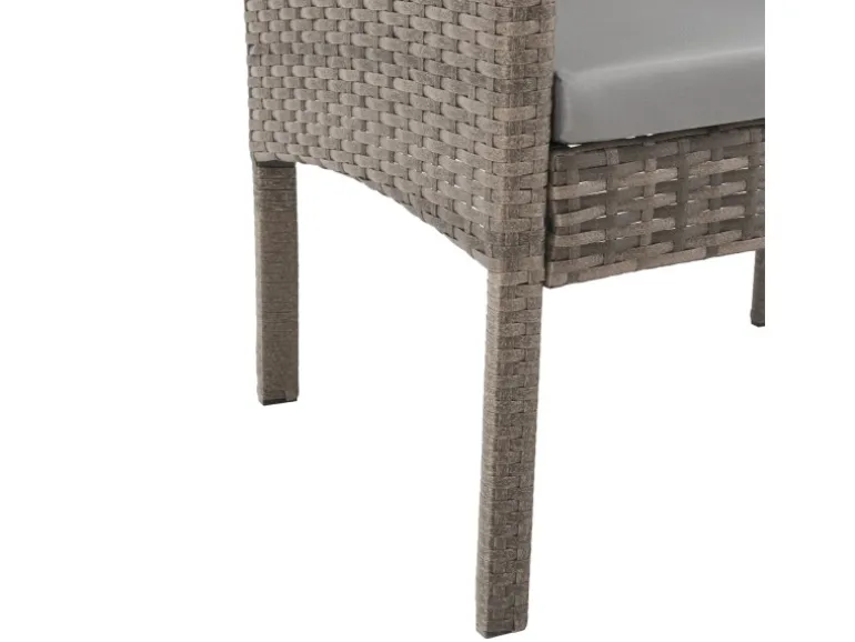 Svita Denver Polyrattan Gartenmöbel Set Essgruppe Lounge Esstisch Braun