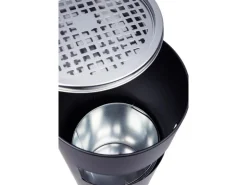 Svita 30L Standaschenbecher Eimer Aschenbecher Mülleimer Ascher 60x25cm Schwarz