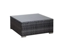 Svita Lugano Polyrattan Lounge Gartenmöbel Set Gartenlounge Gartensofa Grau