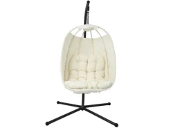 Svita Nelly Hängesessel Mit Gestell Klappbar Hängekorb Beige