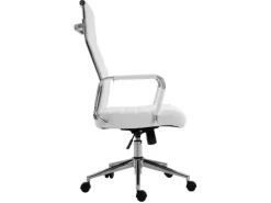 Svita Office Comfort Bürostuhl Schreibtischstuhl Drehstuhl Hohe Rückenlehne Kunstleder Weiß