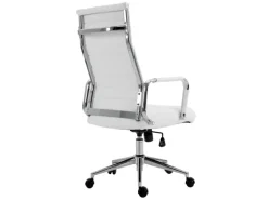 Svita Office Comfort Bürostuhl Schreibtischstuhl Drehstuhl Hohe Rückenlehne Kunstleder Weiß