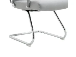 Svita Office Comfort 2er Set Besucherstuhl Freischwinger Mit Armlehne LB Stoff Hellgrau