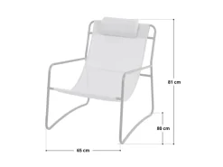 Svita Sveio 2er Set Outdoor Relaxsessel Gartenstuhl Mit Kissen Liegestuhl Dunkelgrau