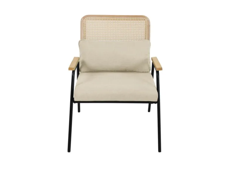 Svita Thea Loungesessel Loungestuhl Mit Armlehnen Kissen Indoor Relaxstuhl Creme