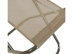Svita Tomra Liegestuhl Mit Hocker Klappbar Campingstuhl Kopfkissen Taupe