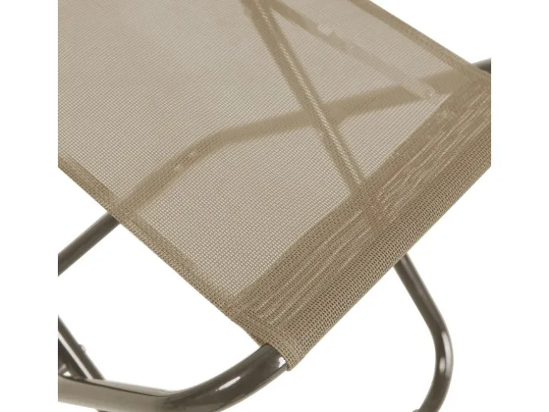 Svita Tomra Liegestuhl Mit Hocker Klappbar Campingstuhl Kopfkissen Taupe