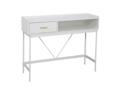 Svita Valeo Konsolentisch Schmal Mit Ablage Standregal Flurtisch Mit Schublade Weiß