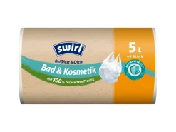 Swirl® Bad & Kosmetik Tragegriff-Müllbeutel 5 l 40 Stück