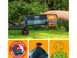 Swirl® Profi Schwerlast-Abfallsäcke 240L, 5 Stück