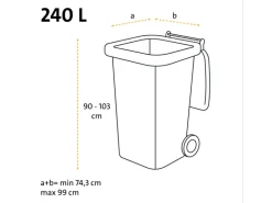 Swirl® Profi Schwerlast-Abfallsäcke 240L, 5 Stück
