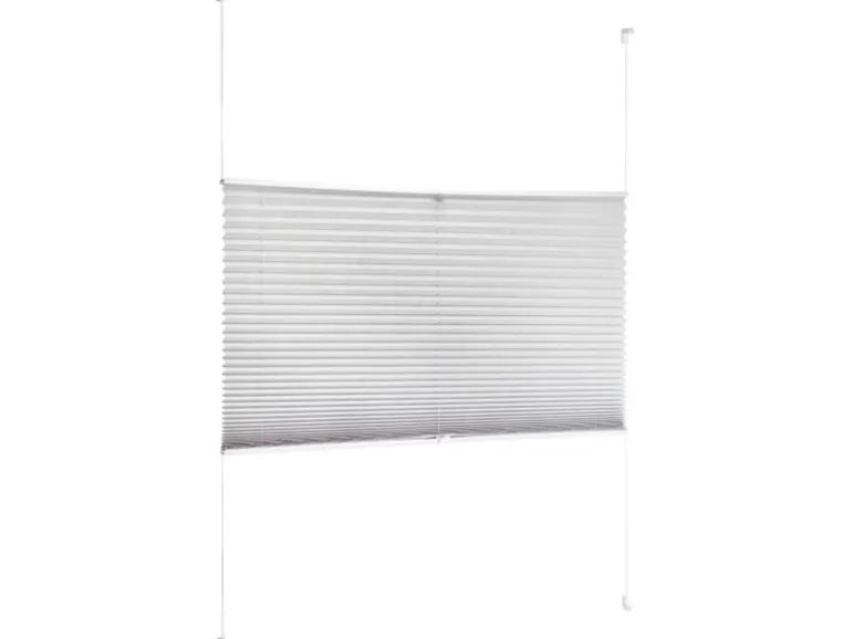 Tageslicht-Spannplissee Valeria 120 cm x 130 cm Hellgrau