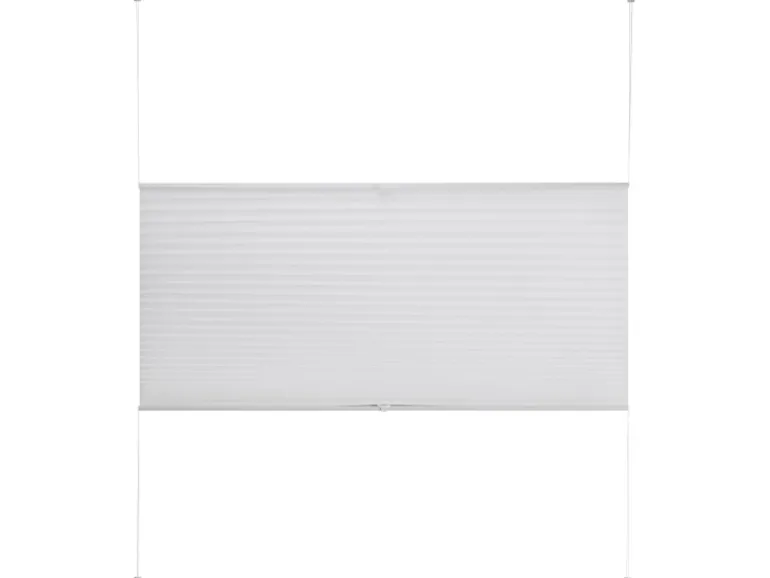 Tageslicht-Spannplissee Valeria 120 cm x 130 cm Weiß