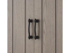 Teamson Home Badezimmer Wand Medizinschrank aus Holz Doppeltüren Salzeiche