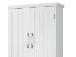 Teamson Home Holz Badezimmer Wand Medizinschrank mit Verstellbaren Regalen Weiß
