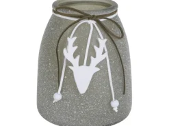 Teelichthalter Grün 15 cm x 12,5 cm x 12,5 cm
