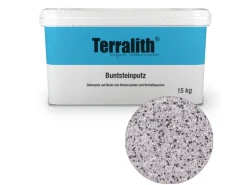 Terralith Buntsteinputz Mosaikputz 2mm -15 kg- BSP141 Weiss Grau Schwarz