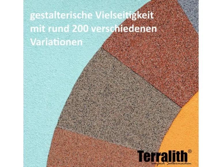 Terralith Buntsteinputz Mosaikputz 1mm -15 kg- BSP1116 Grau Schwarz