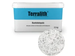 Terralith Buntsteinputz Mosaikputz 2mm -15 kg- BSP110 Weiss Grau