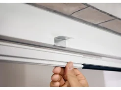 Tesa® Fliegengitter-Tür Falt faltbarer Alu-Rahmen Weiß