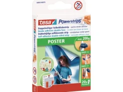 Tesa Powerstrips Poster Weiß 20 Stück