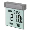 TFA Digitales Fenster-Thermometer Vision Grau