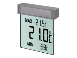 TFA Digitales Fenster-Thermometer Vision Grau