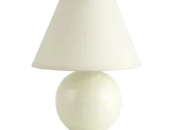 Tischleuchte Keramik Beige