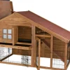 Trixie Kleintierstall Natura mit Freilaufgehege 151 cm x 107 cm x 80 cm Braun