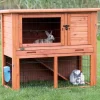 Trixie Kleintierstall Natura mit Freilaufgehege 116 cm x 97 cm x 63 cm Braun