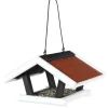 Trixie Vogelfutterhaus Natura zum Hängen 30 cm x 18 cm x 28 cm Schwarz/ Weiß
