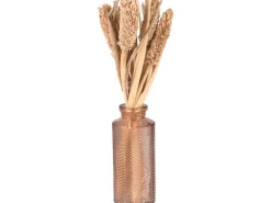 Trockenblumen in Vase Desert Flower 30 cm Hellbraun