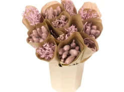 Trockenblumen-Bouquet Pastell Pink