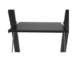 TRUTZHOLM Alu Trittleiter 3 Stufig Klappbar 150kg Anti Rutsch Trittflächen TÜV GS Schwarz