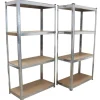 TRUTZHOLM Schwerlastregal 160x80x40 cm 2er Set