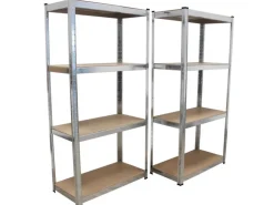 TRUTZHOLM Schwerlastregal 160x80x40 cm 2er Set