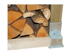 TRUTZHOLM 2x Holzstapelhilfe Stapelhilfe Holzstapelhalter Kaminholzregal