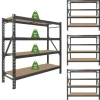 TRUTZHOLM 4x Schwerlastregal Emil 180x190x60 cm 3200 kg Stahl Stecksystem 4 Fachböden
