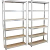 TRUTZHOLM 2x Schwerlastregal 200x100x30cm Traglast 900kg mit Regalverbinder