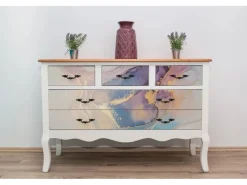 Tulup Möbelfolie Bunter Marmor Möbel Klebefolie 100x50 cm Klebefolie für Schränke Mehrfarbig Möbelfolie Möbel Folie
