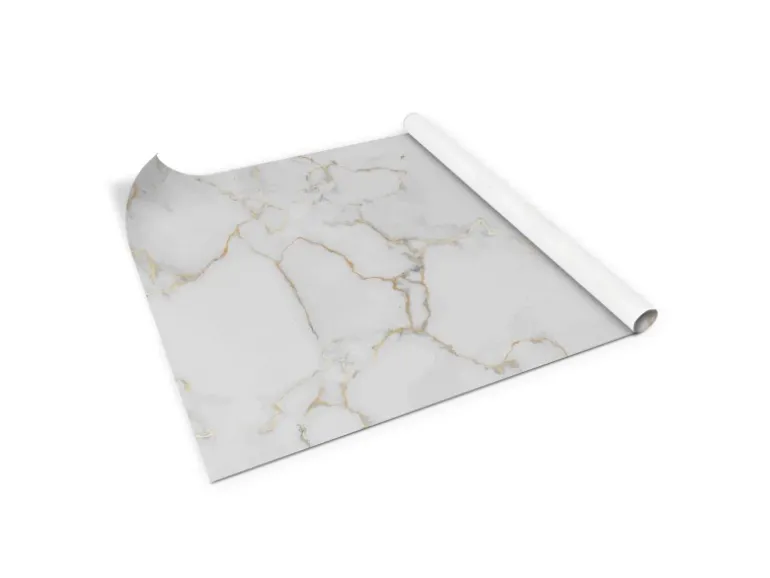 Tulup Möbelfolie Heller Marmor Schrankfolie 100x50 cm Klebefolie Möbel Weiß Möbelfolie Folie für Möbel