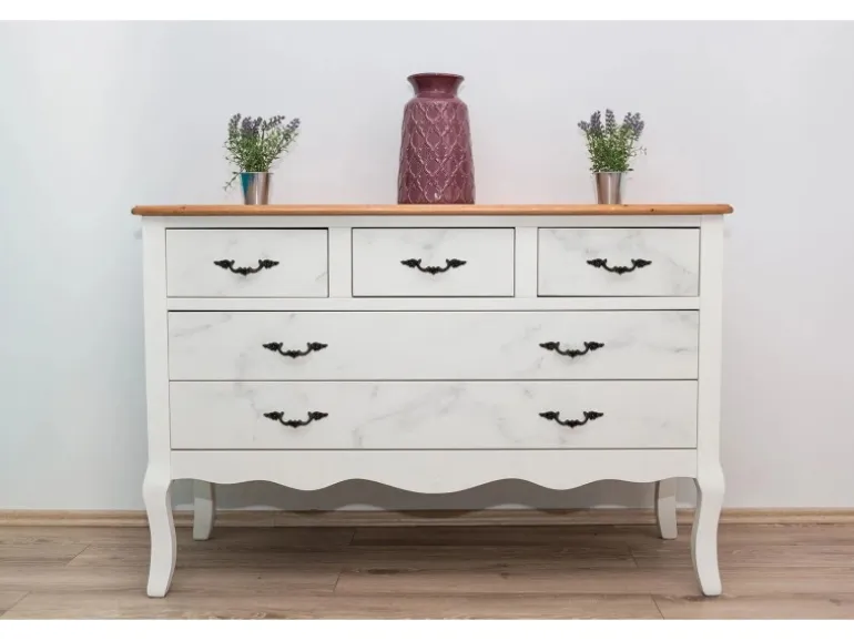 Tulup Möbelfolie Marmor Granit Klebefolie Möbel 100x50 cm Folie für Möbel Weiß Möbelfolie Klebefolie für Möbel