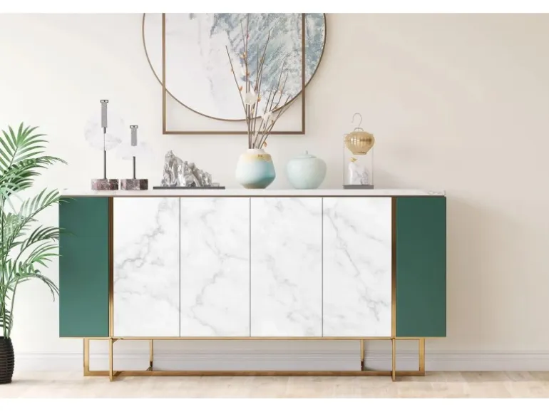 Tulup Möbelfolie Marmormuster Folie für Möbel 100x50 cm Klebefolie für Möbel Weiß Möbelfolie Klebefolie für Möbel