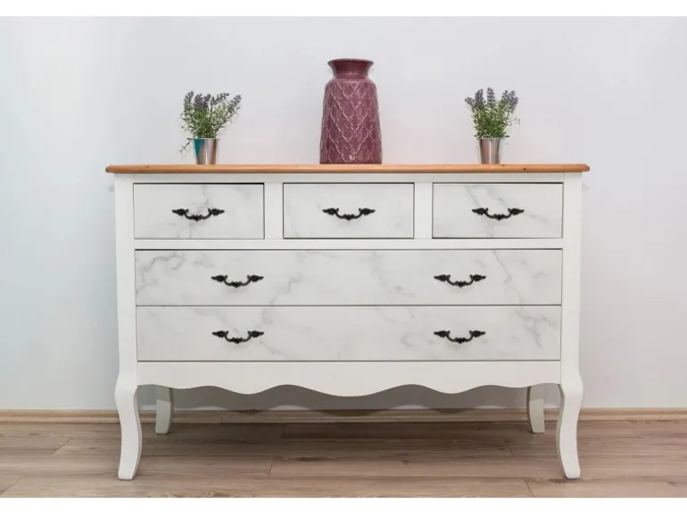 Tulup Möbelfolie Marmormuster Folie für Möbel 100x50 cm Klebefolie für Möbel Weiß Möbelfolie Klebefolie für Möbel