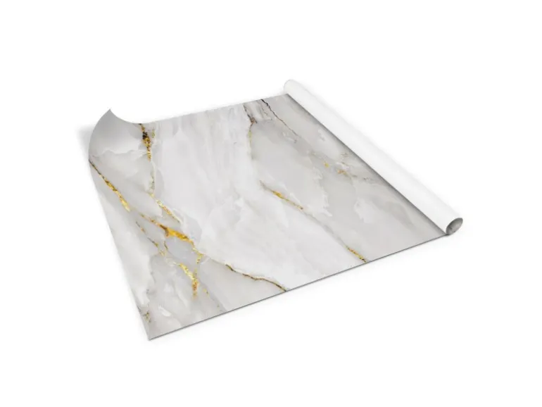 Tulup Möbelfolie Perlmarmor Klebefolie Möbel 100x50 cm Folie für Möbel Braun Möbelfolie Klebefolie für Möbel