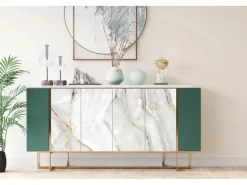 Tulup Möbelfolie Perlmarmor Klebefolie Möbel 100x50 cm Folie für Möbel Braun Möbelfolie Klebefolie für Möbel