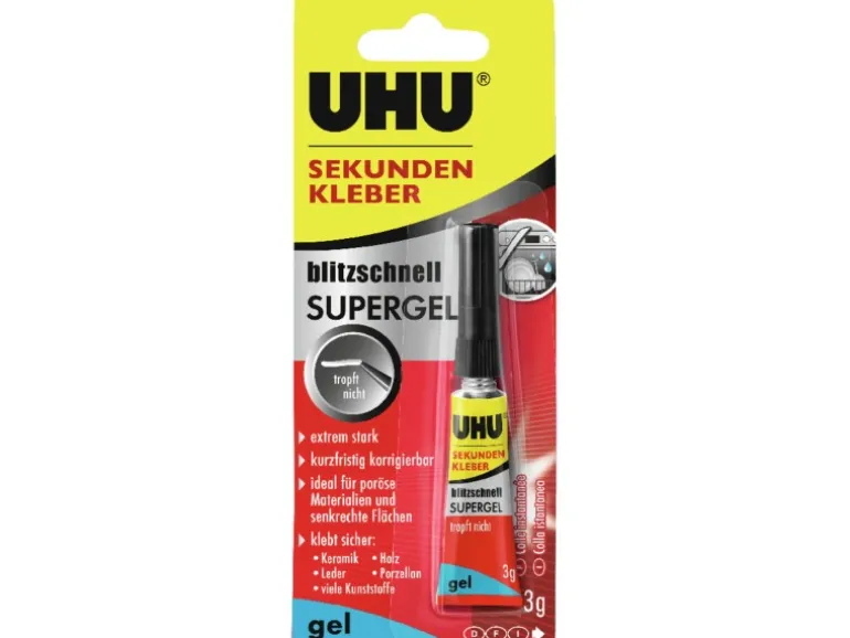 Uhu Sekundenkleber Blitzschnell Supergel 3 g