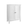 Vasagle Badezimmerschrank mit 2 Türen 30 cm x 60 cm x 80 cm Weiß