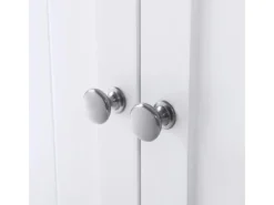 Vasagle Badezimmerschrank mit 2 Türen 30 cm x 60 cm x 80 cm Weiß
