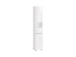 Vasagle Badezimmerschrank mit Schublade 30 cm x 30 cm x 170 cm Weiß